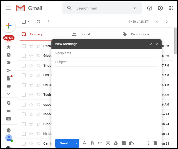 Versi HTML dasar Gmail dapat berjalan di semua browser